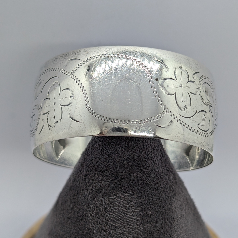 Ladye Fayre Sterling Silver Signed Cuff Bracelet